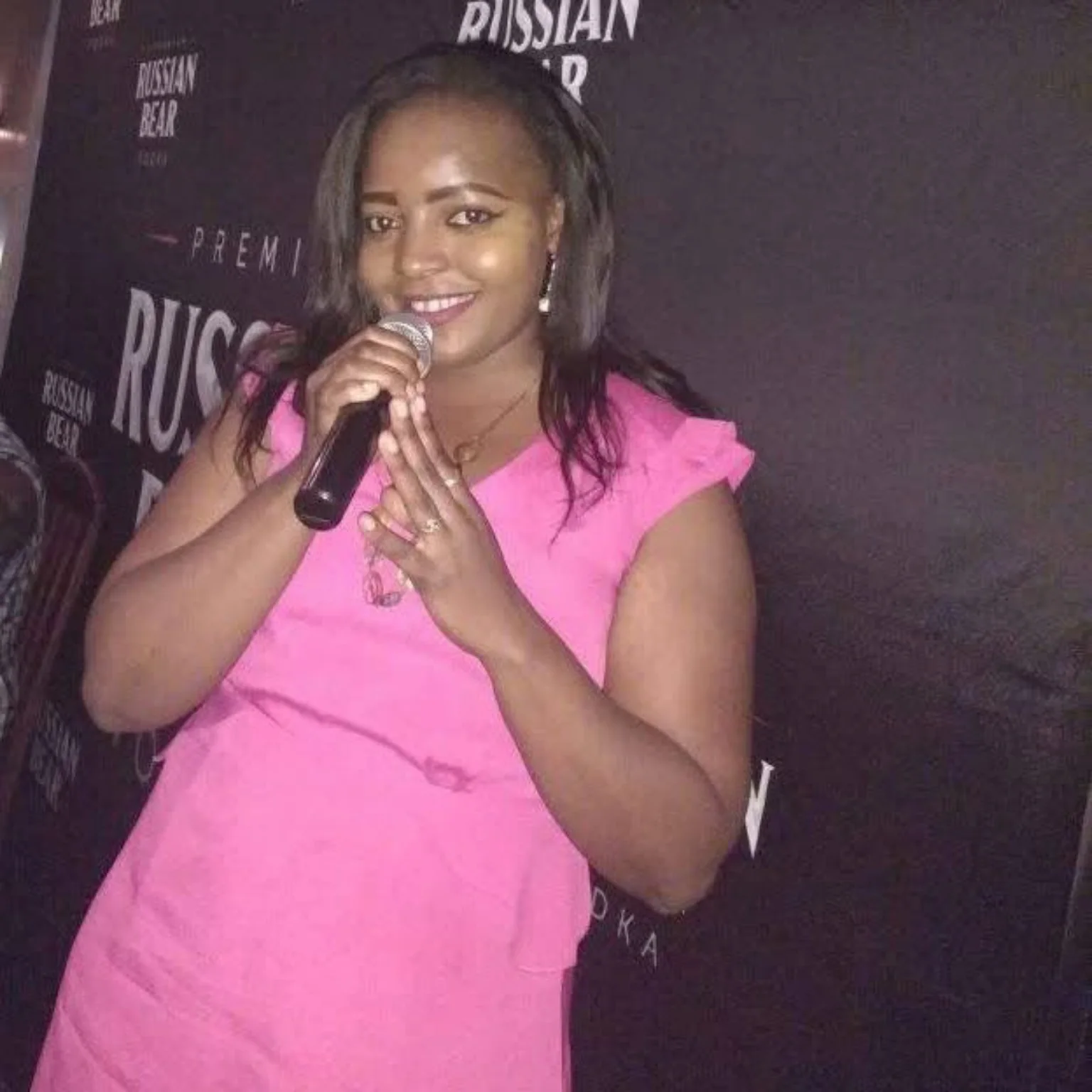 Earlier Miss Andy live karaoke performance